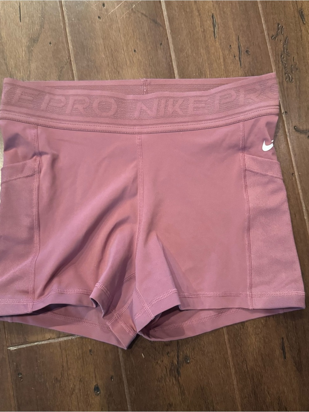 Nike Women's Mauve Compression Training Shorts